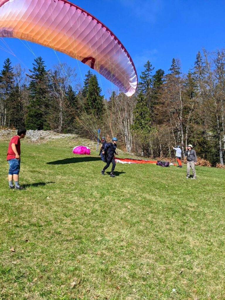 formation parapente pente école