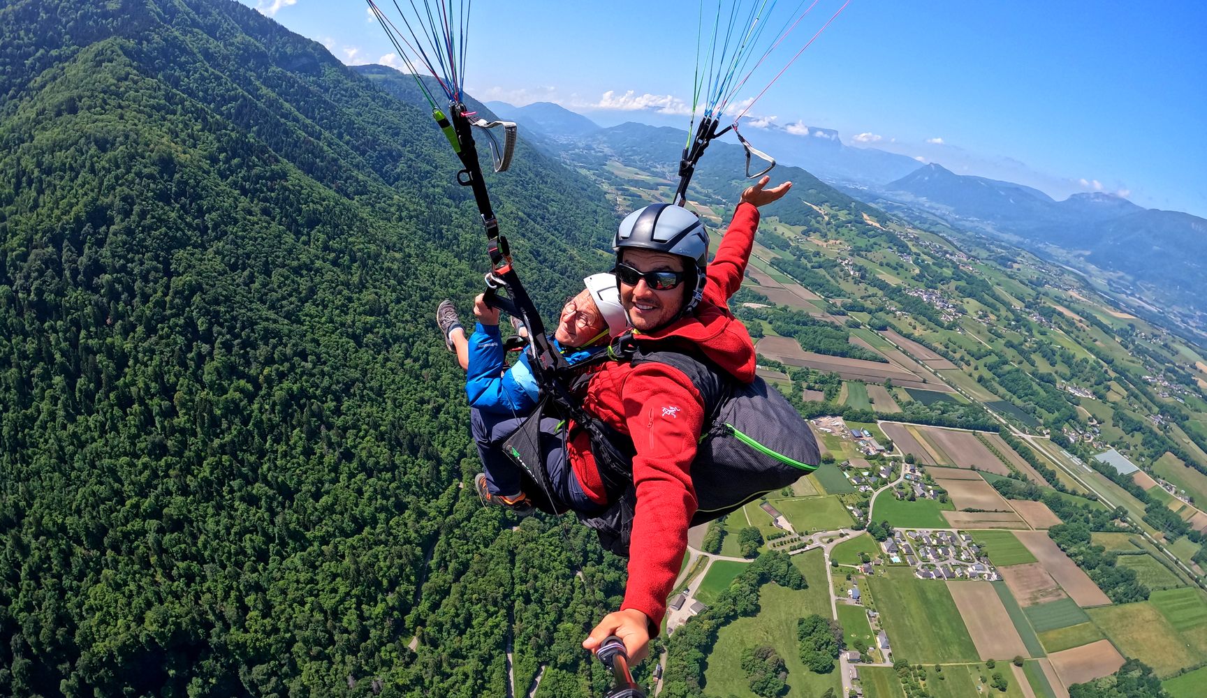 paragliding flight tandem chambéry