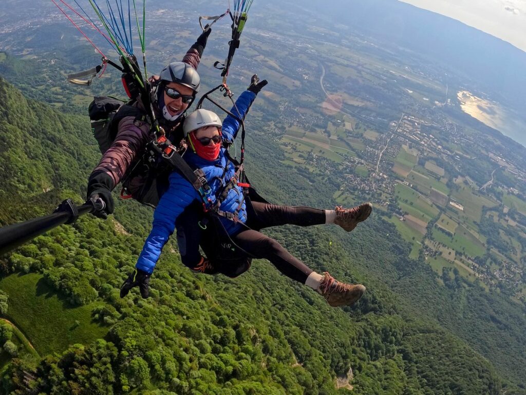 paragliding jump tandem chambéry