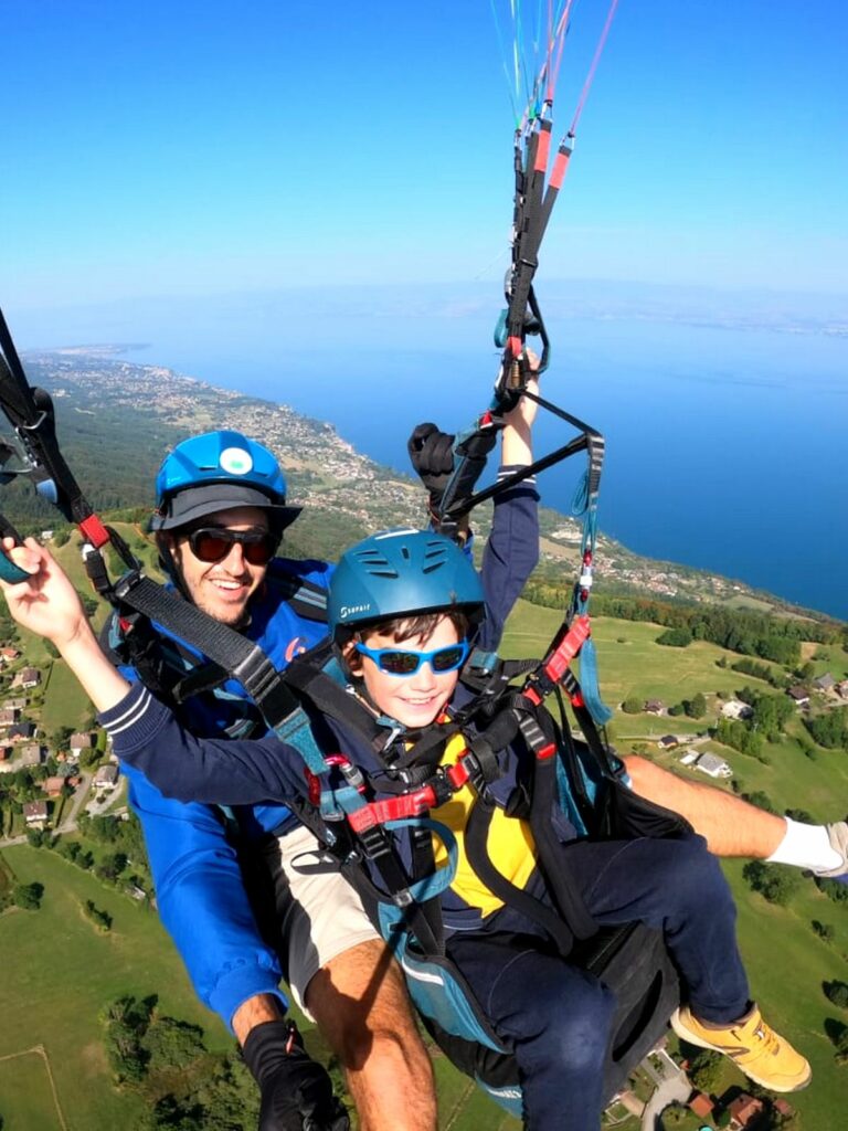 paragliding tandem flight Aix les Bains