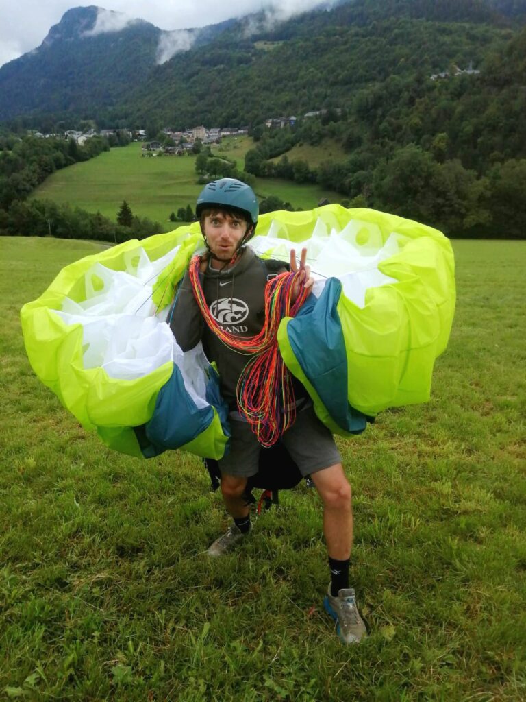 atterrissage parapente stage thermique