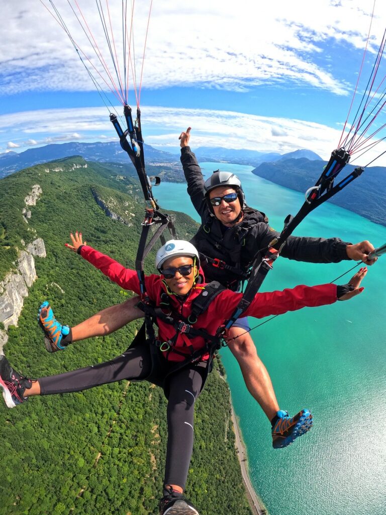 baptême parapente groupe chambéry aix les bains