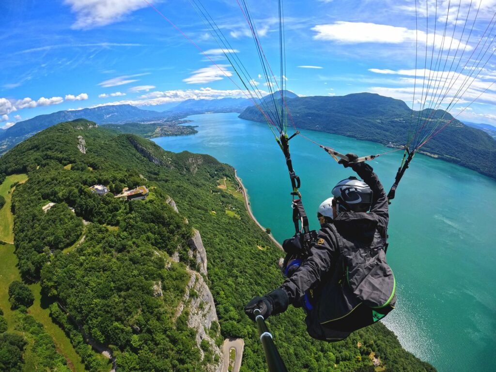 bon cadeau parapente lac du bourget