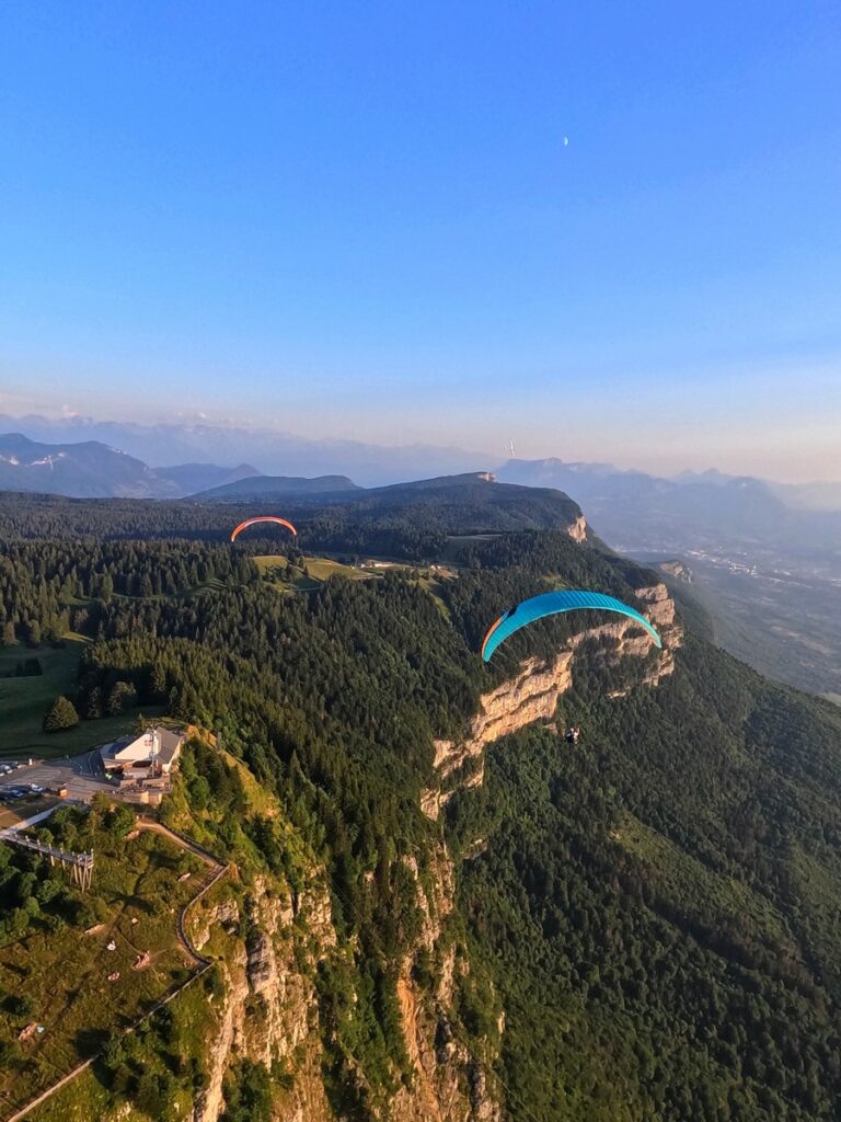 vol parapente en groupe chambéry aix les bains