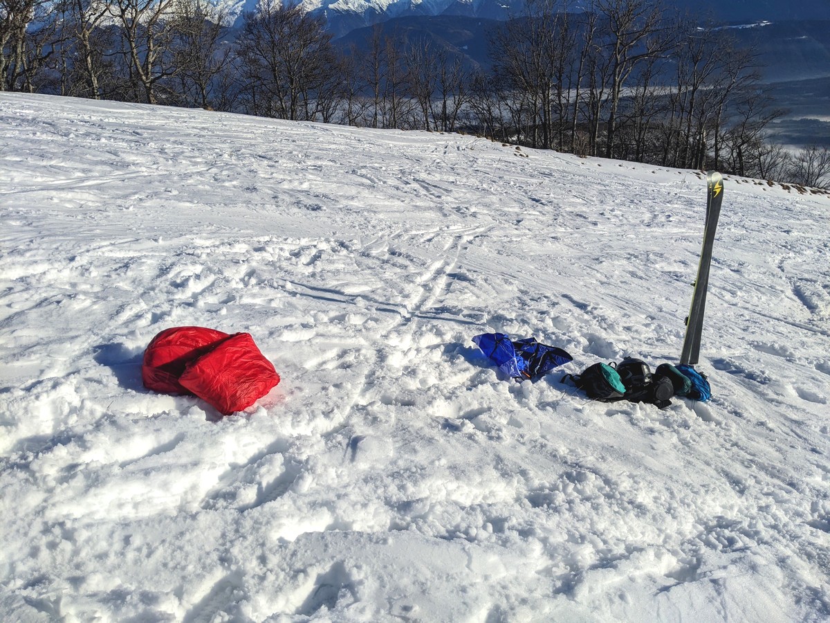 comment décoller à ski matériel vol bien rangé