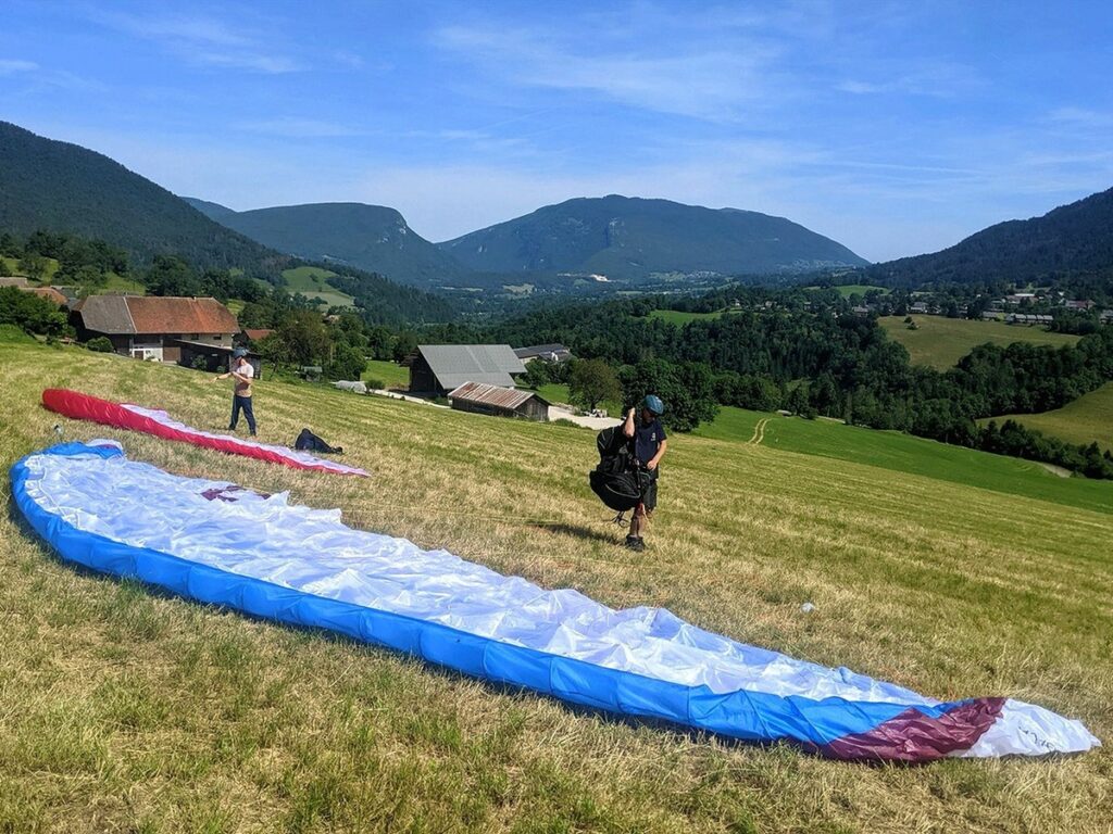 stage parapente initiation carte cadeau aix les bains