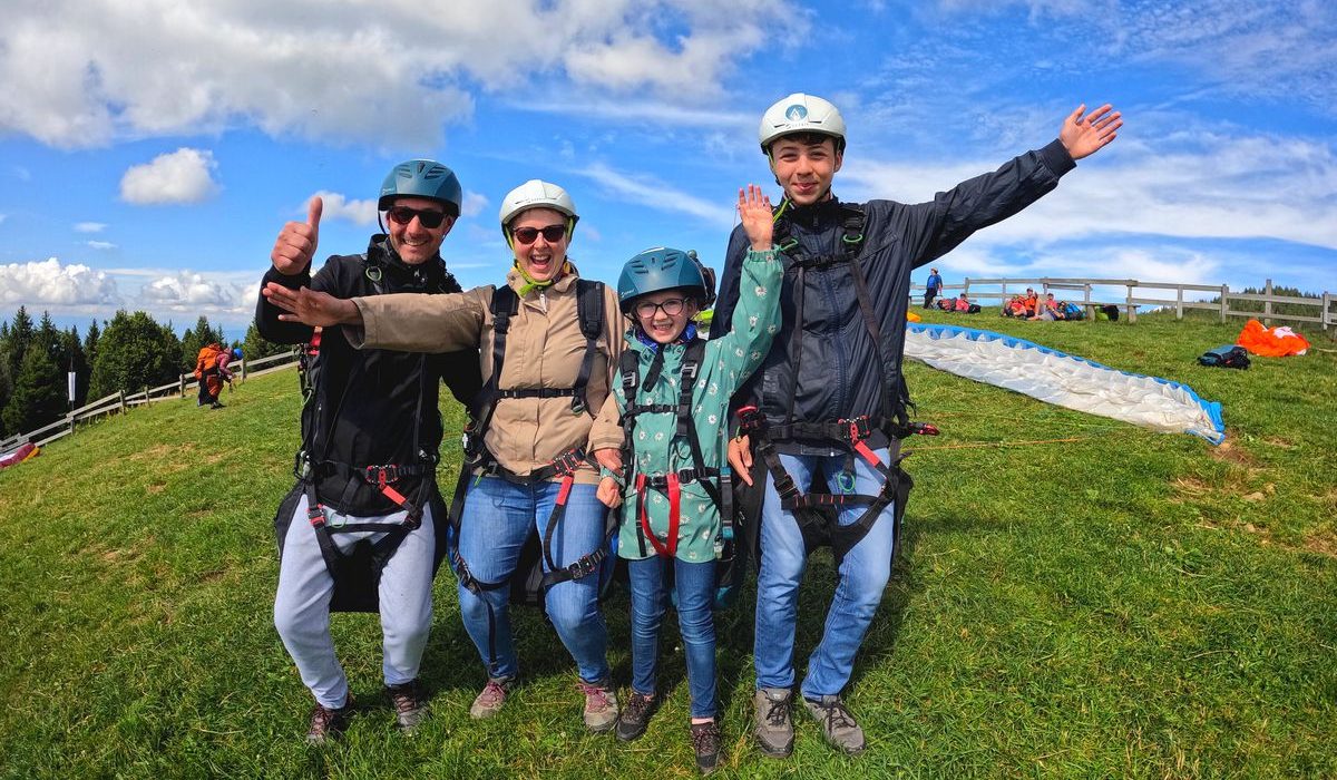 bon cadeau parapente Chambéry groupe