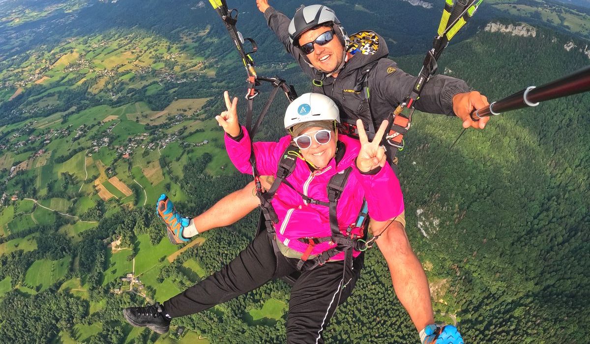 bon cadeau parapente lac du Bourget Aix les bains